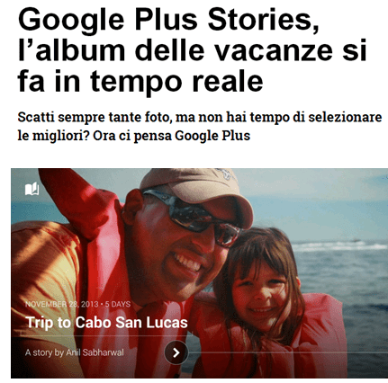 google stories
