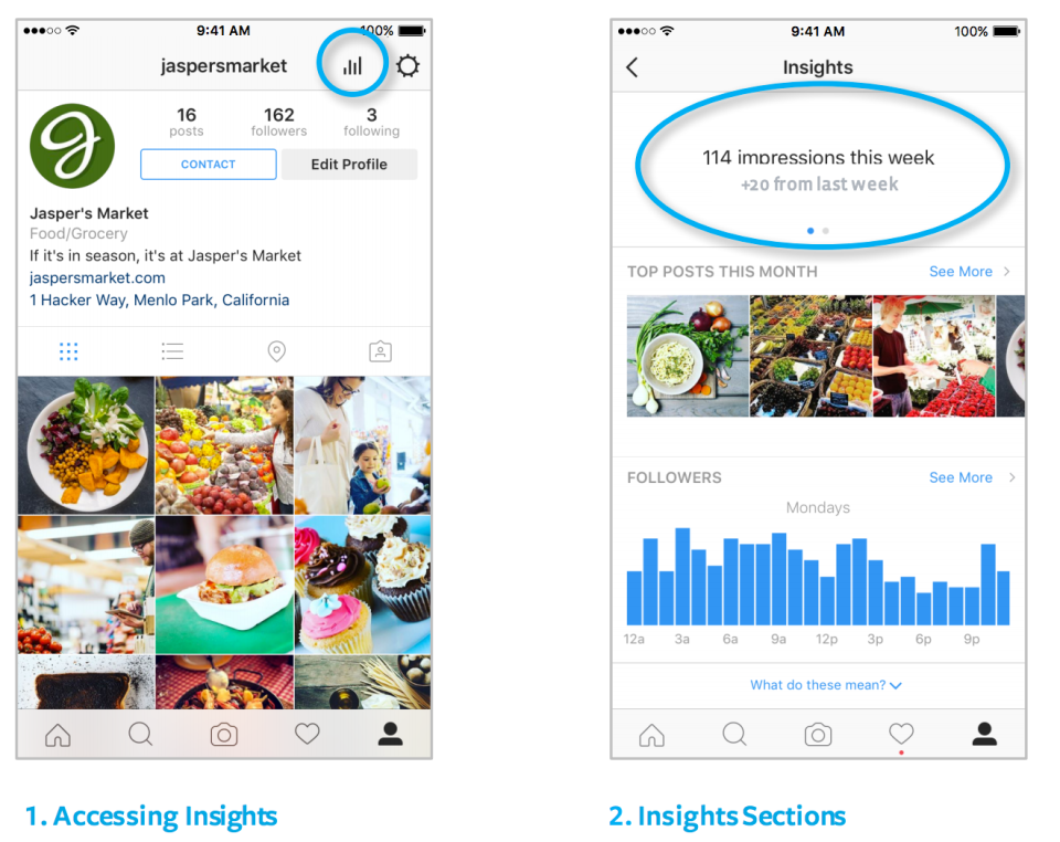 03 - guarda le statistiche del tuo profilo