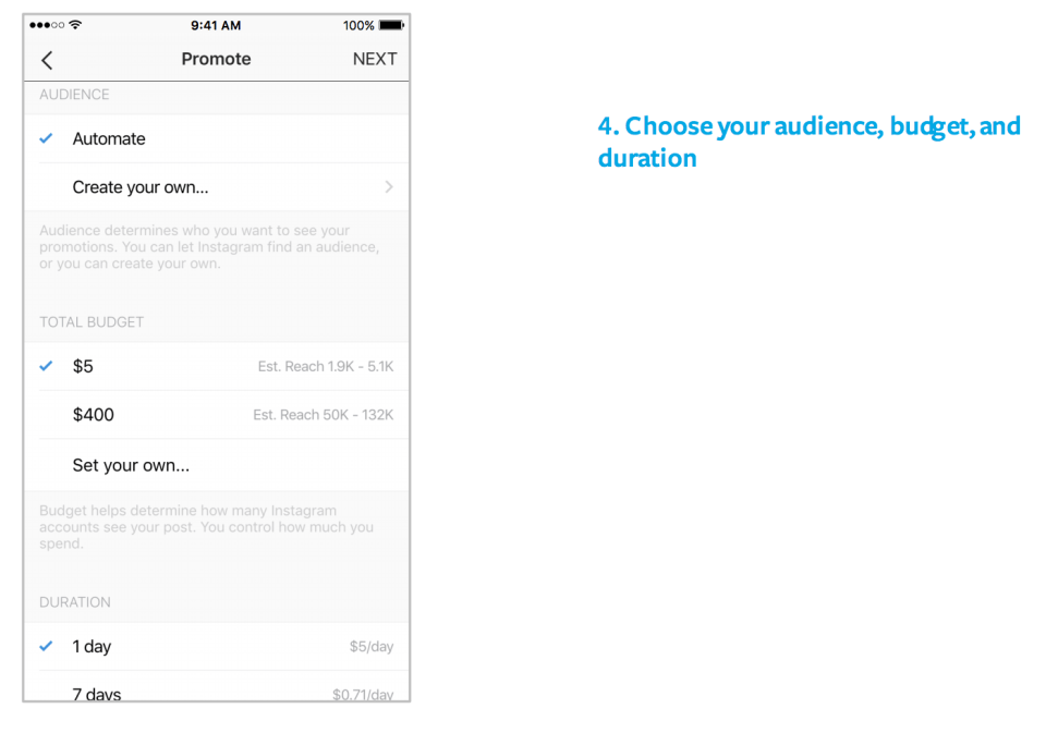 09 - scegli audience, budget, e durata