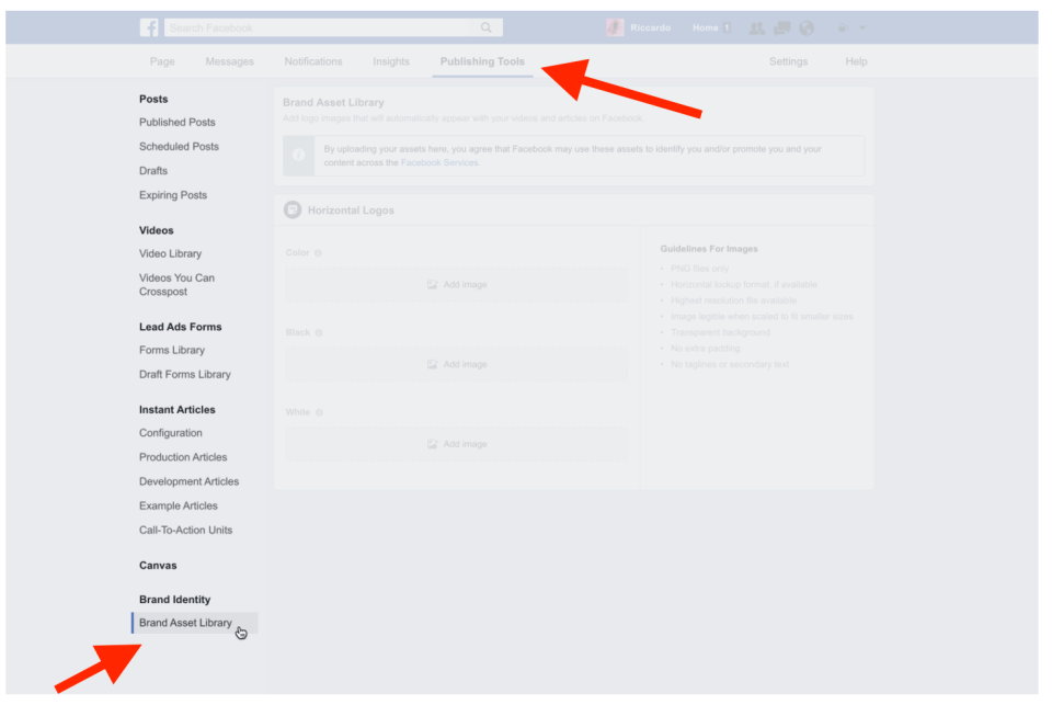 Ok primo passo vai su strumenti di pubblicazione